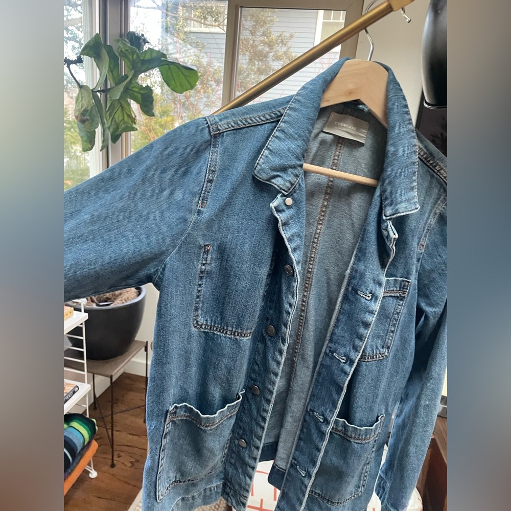 Denim Everlane chore jacket size S